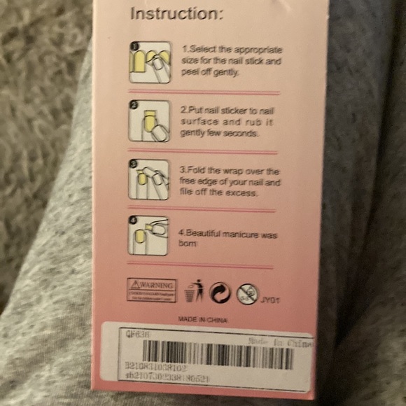 Womens nail art stickers pink flowers brand new never opened - Picture 2 of 4
